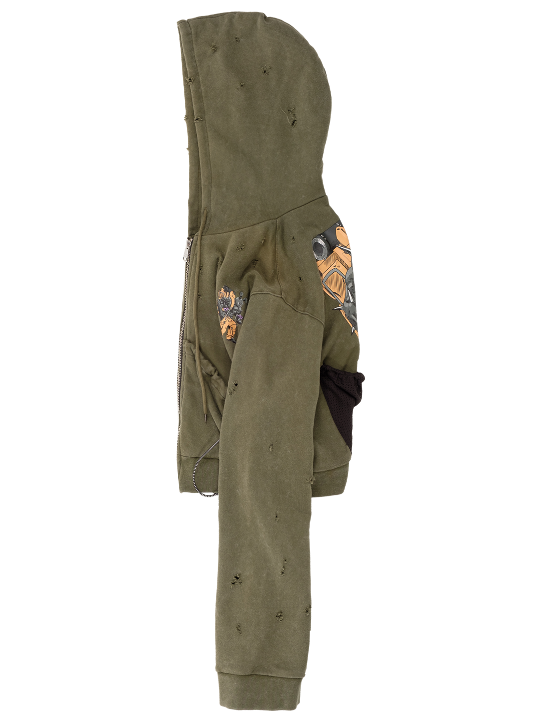 Camping Cropped Pouch Hoodie