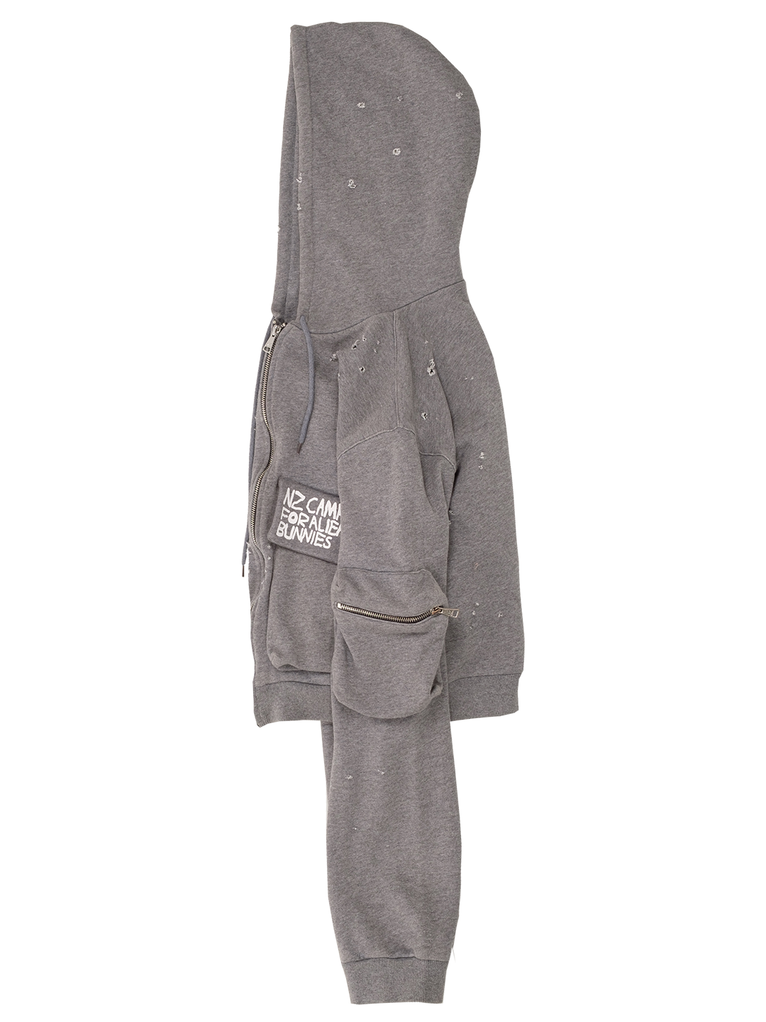 Camping Cropped Cargo Hoodie