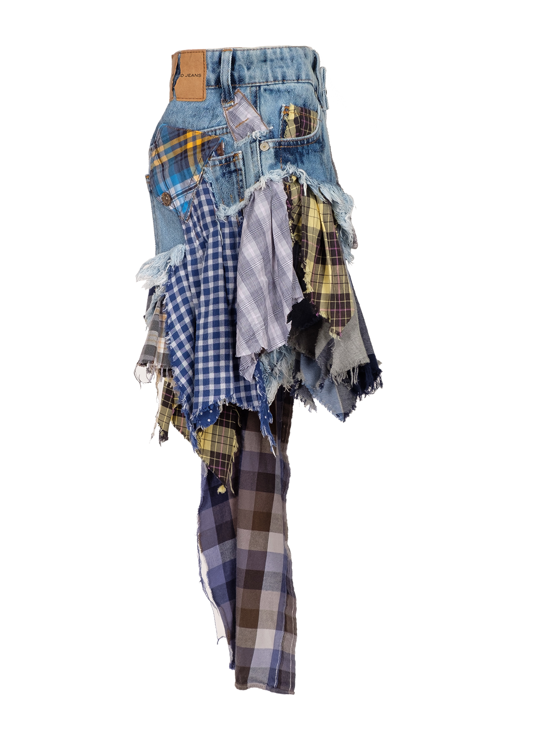 SUSTAINABLE UPCYCLED FABRIC ONE OF A KIND SKIRT