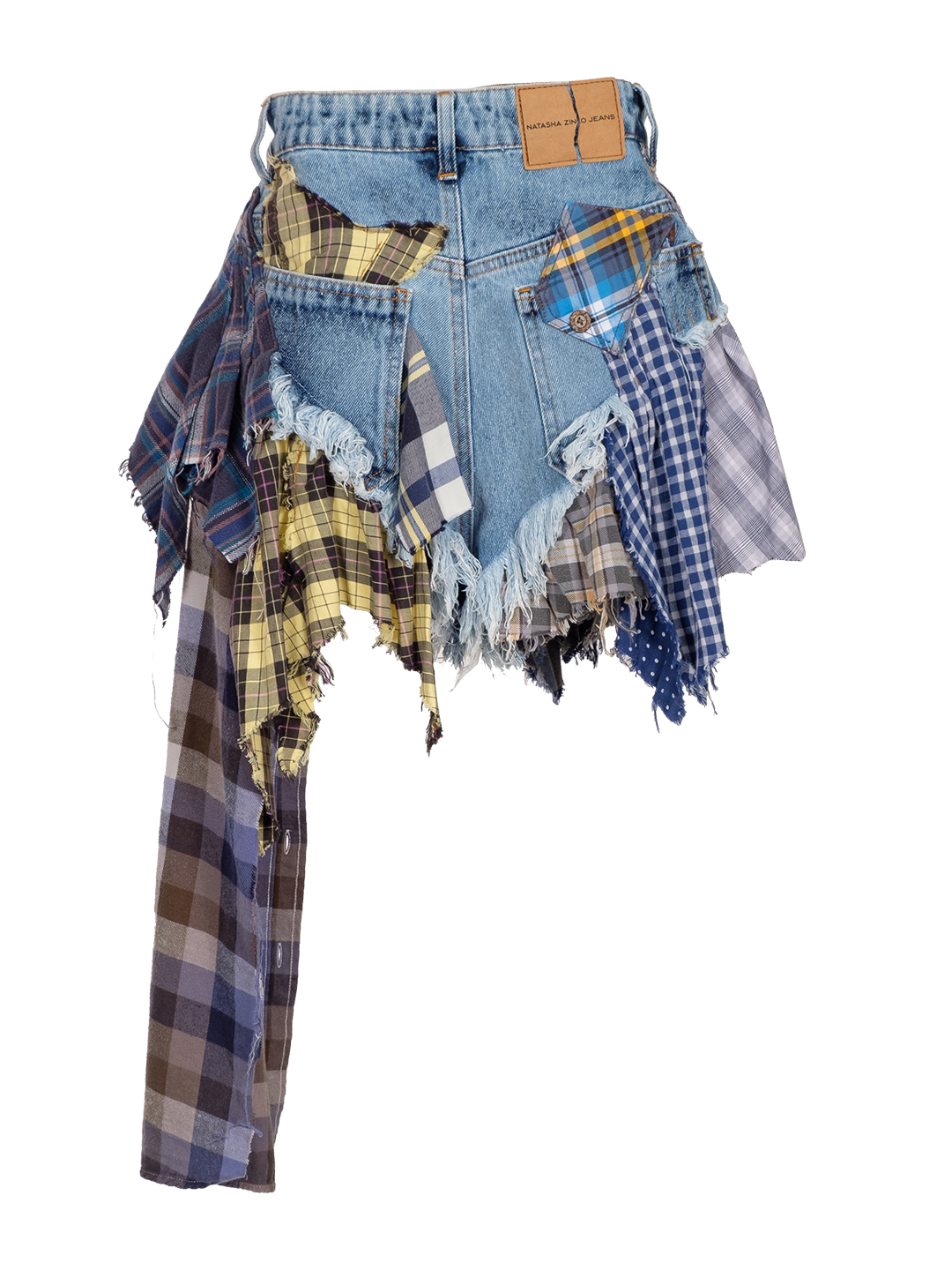 SUSTAINABLE UPCYCLED FABRIC ONE OF A KIND SKIRT