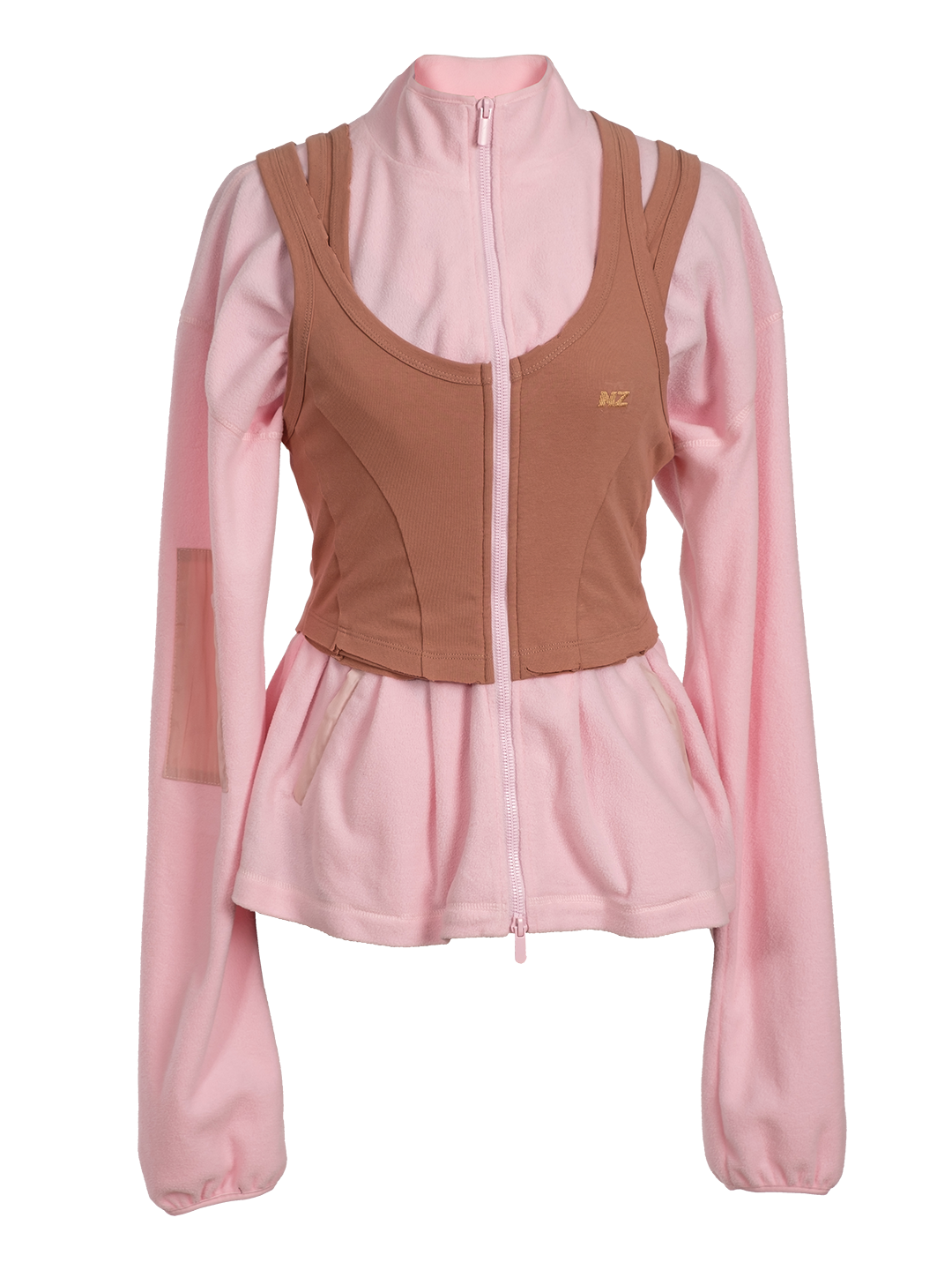 ZIP TANK FLEECE SWEATSHIRT