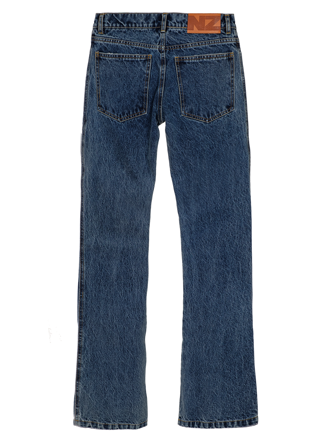 DISTRESSED KNEES FLARED JEANS