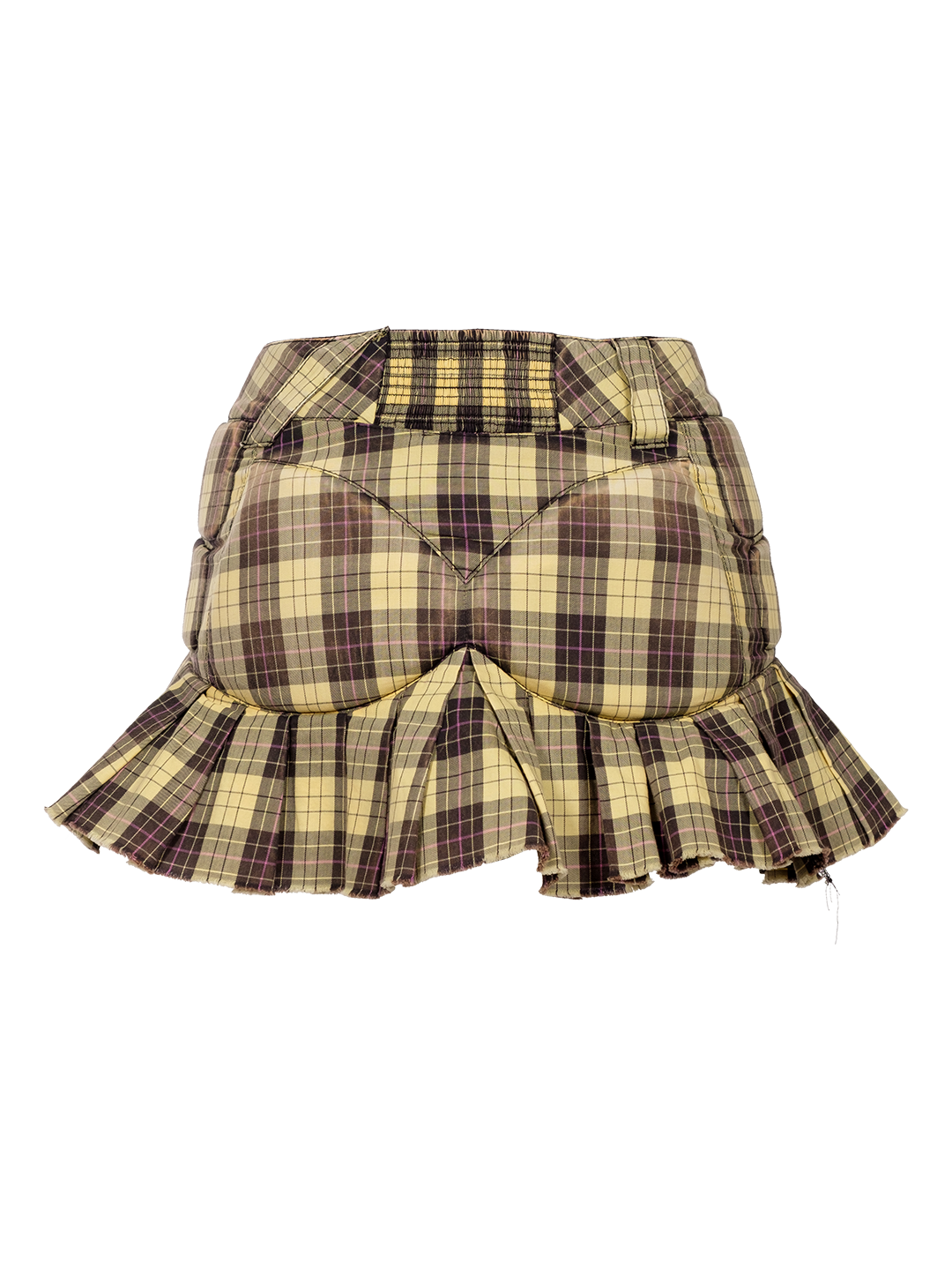 UPCYCLED TREATED PLEATED MOTO SKIRT