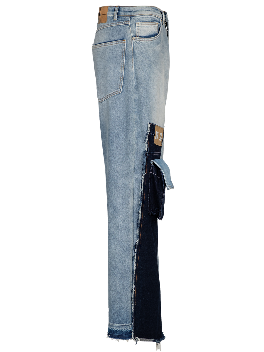 Upcycled Denim Cargo Jeans – NATASHA ZINKO