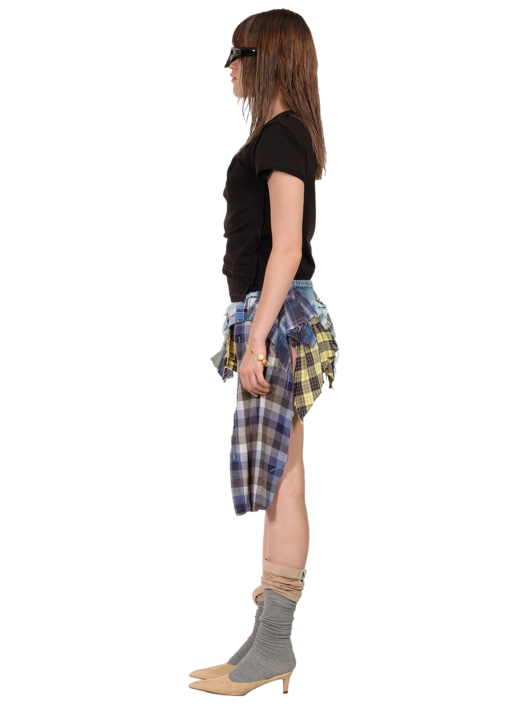 SUSTAINABLE UPCYCLED FABRIC ONE OF A KIND SKIRT