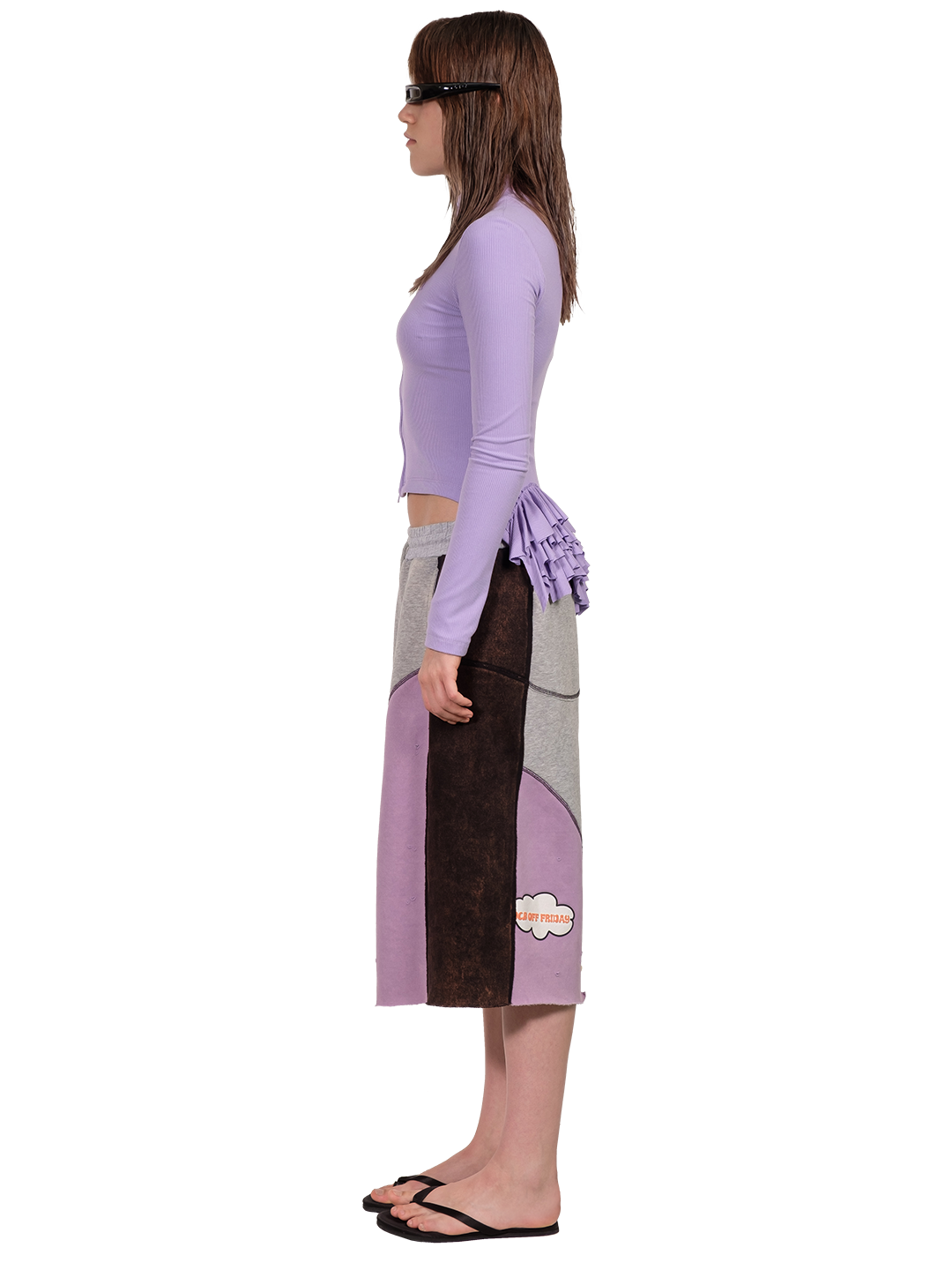 CROPPED RUFFLE JACKET