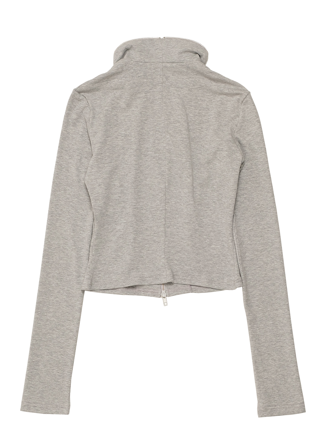 CROPPED JACKET TOP GREY
