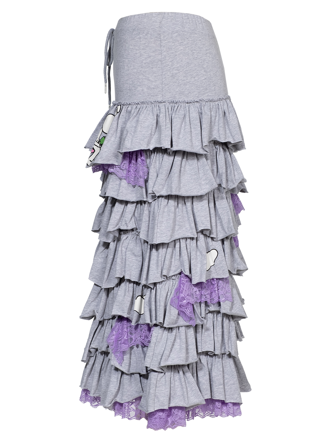 Midi Frilled Skirt