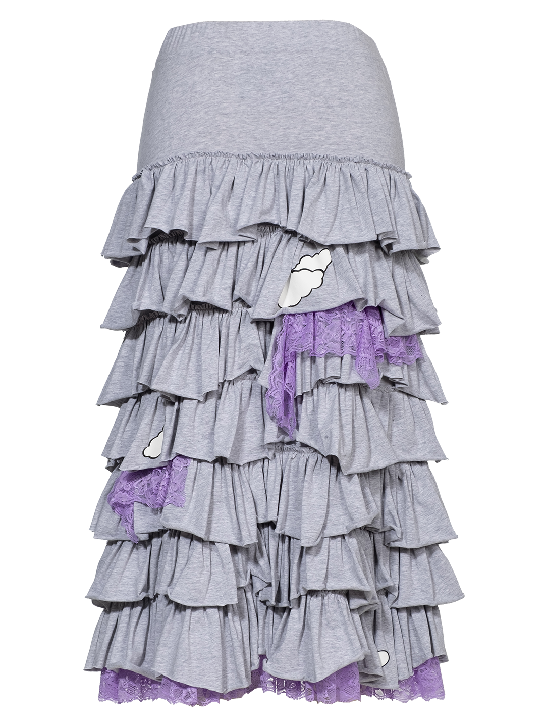 Midi Frilled Skirt