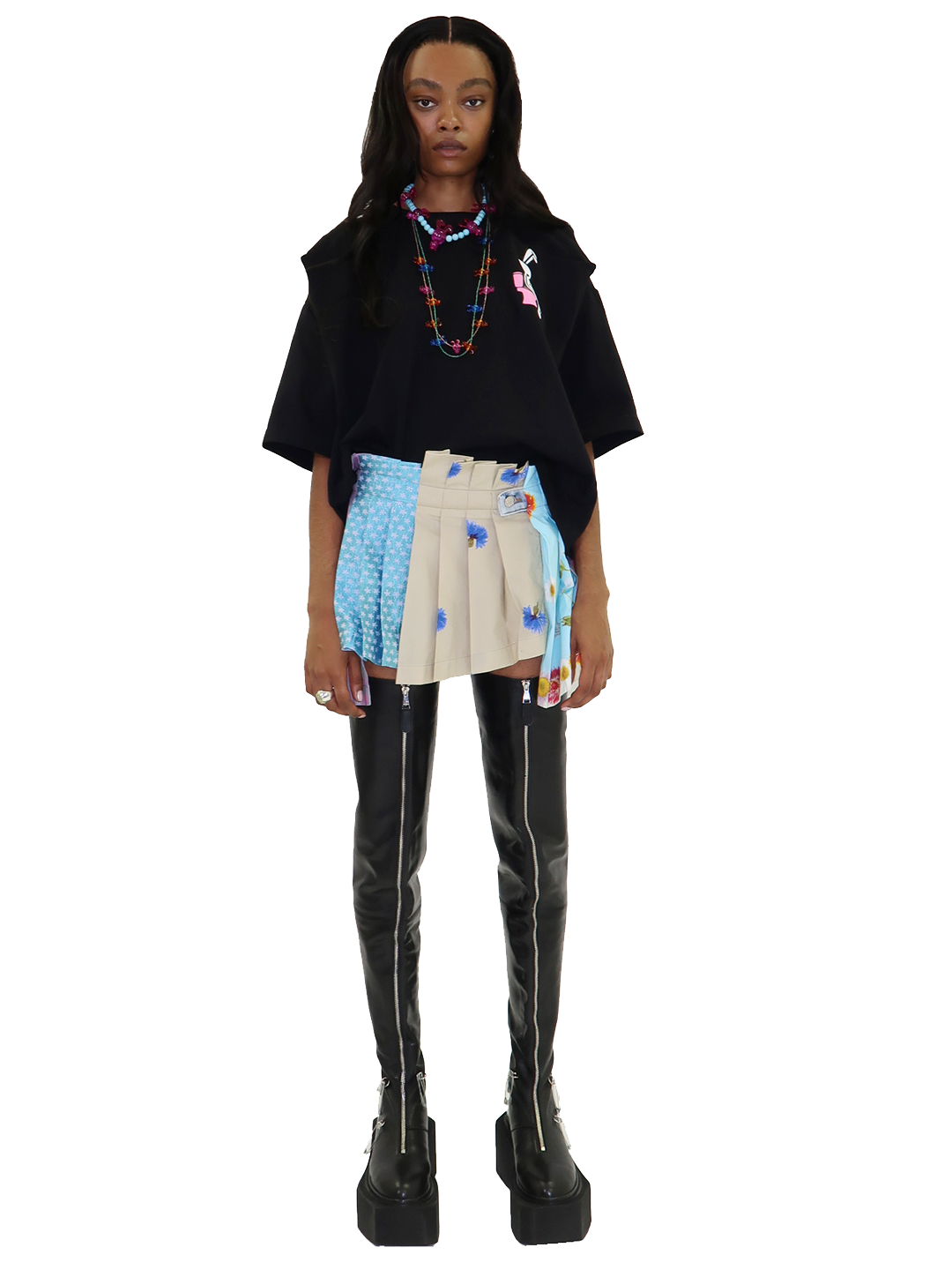 Upcycled Pleated Skirt