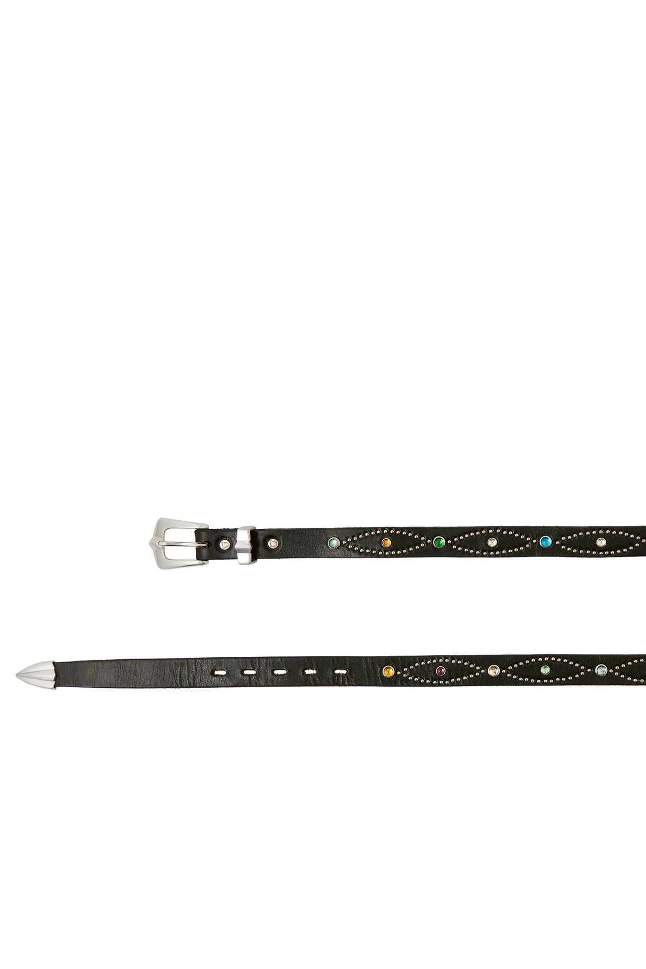 SAINT MXXXXXX BELT NARROW/RINBW STONE