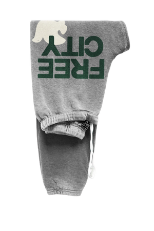 FREECITY HEATHER SWEATPANT - HEATHER ARMY