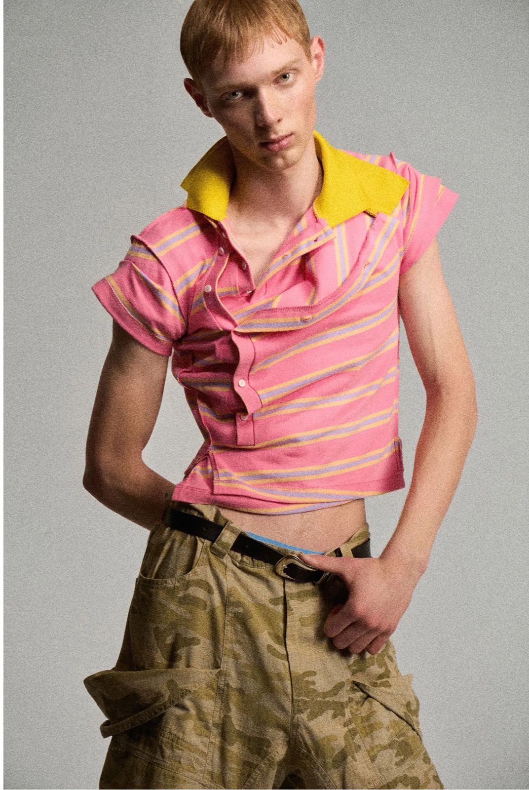 SHRUNKEN DOUBLE POLO
