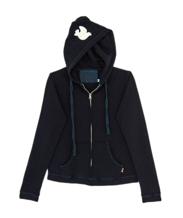 FREE CITY SUPERFLUFF LUX ZIP HOODIE DEEP SPACE