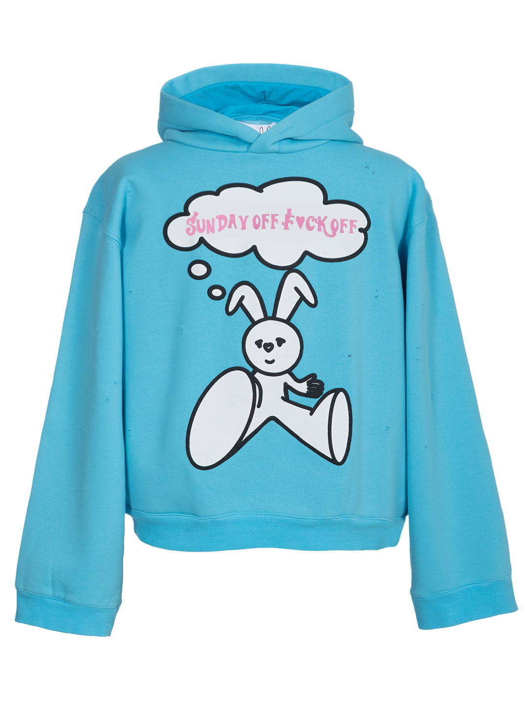 Distressed 'F*ck Off Sunday' Hoodie