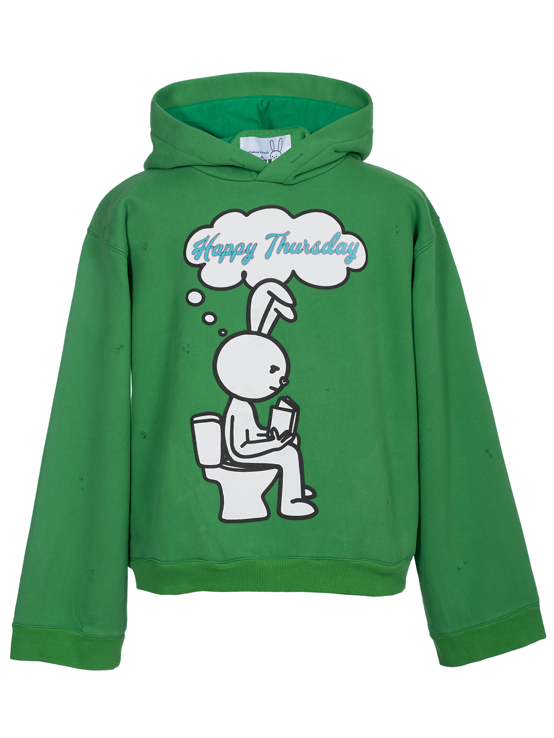 Distressed 'Happy Thursday' Hoodie