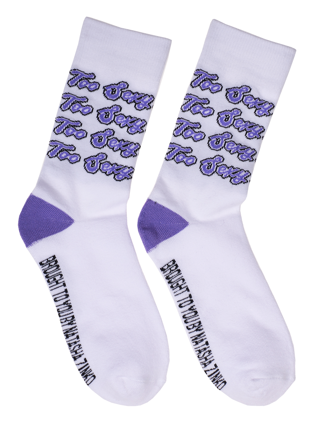 Too Sexy-print Socks /3 Pairs/