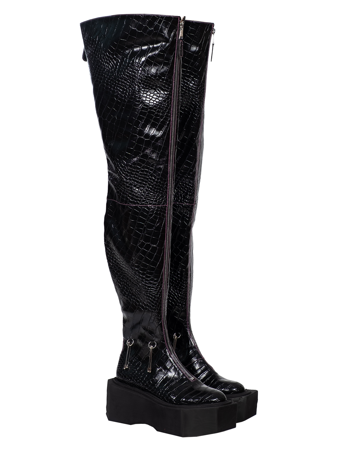 Thigh-high Ring Boots