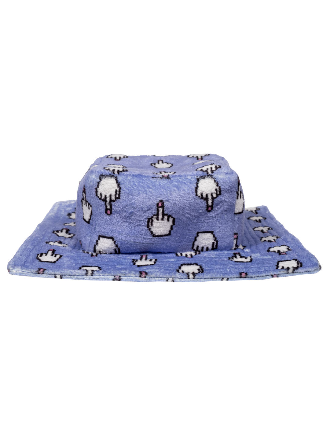 Pixel Middle Finger Box Bucket Hat