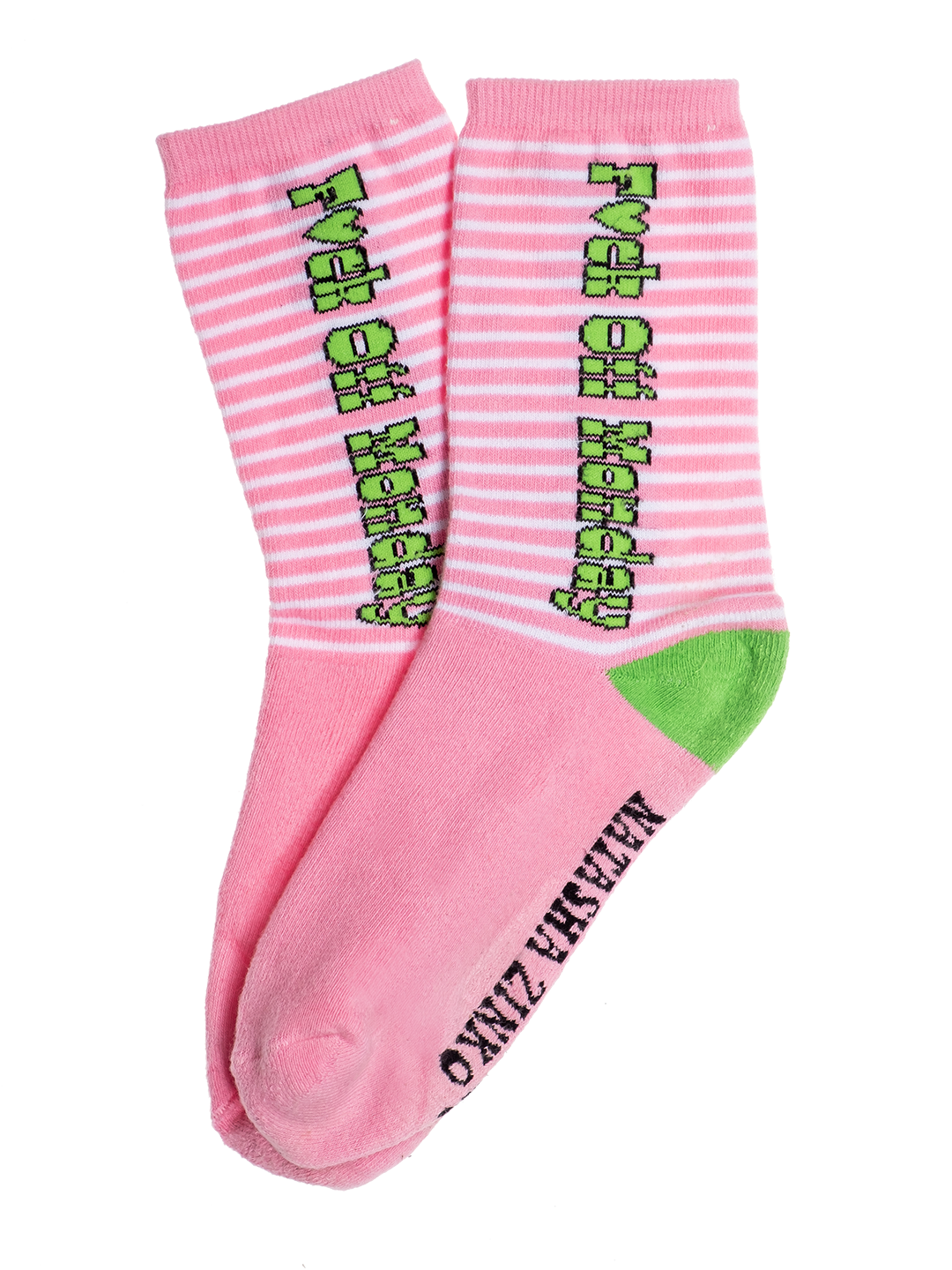 Mean Girls Wednesdays Pink Crew Socks