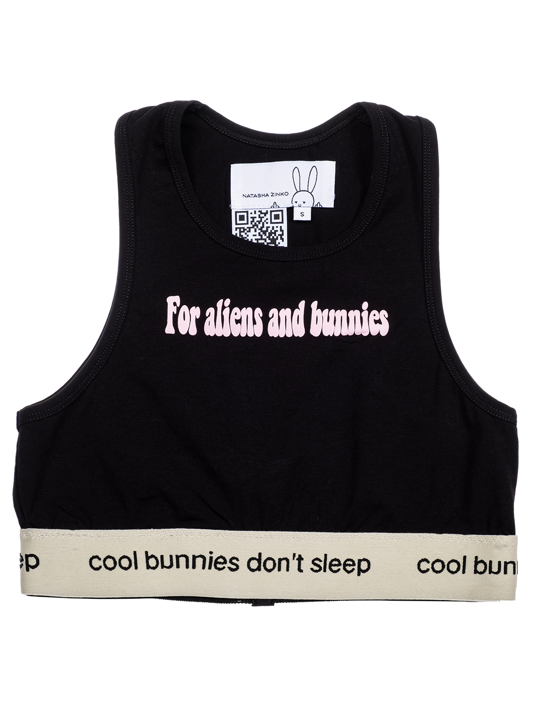 'Aliens And Bunnies' Crop Top