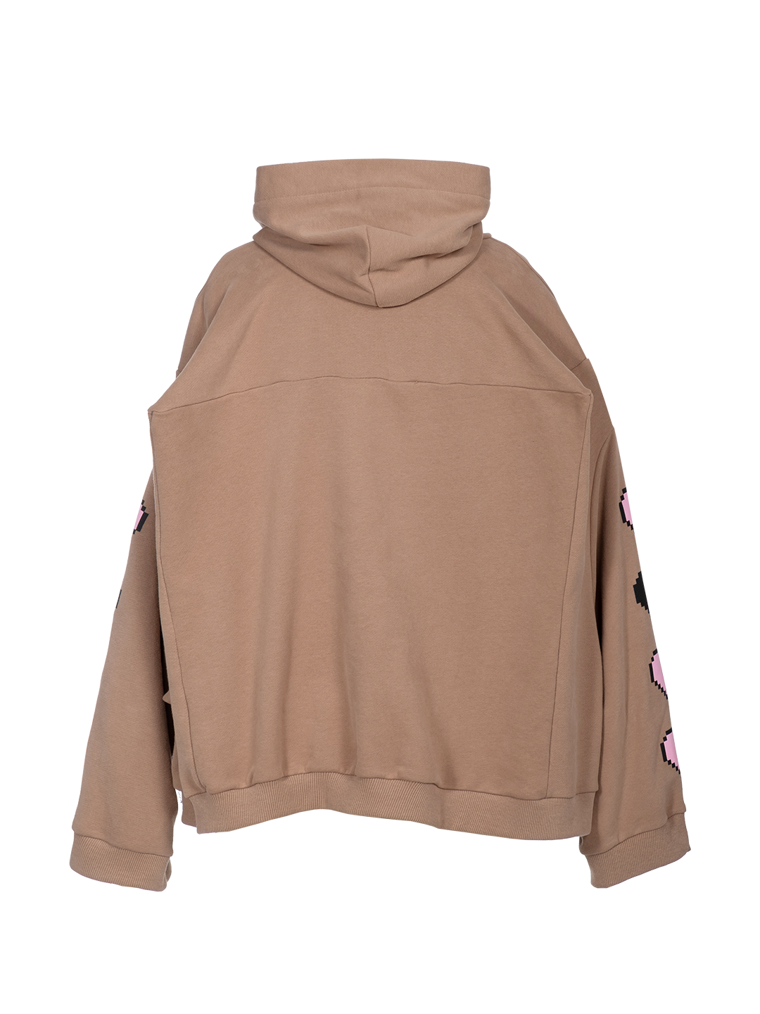 Pixel-print Smiley Box Hoodie