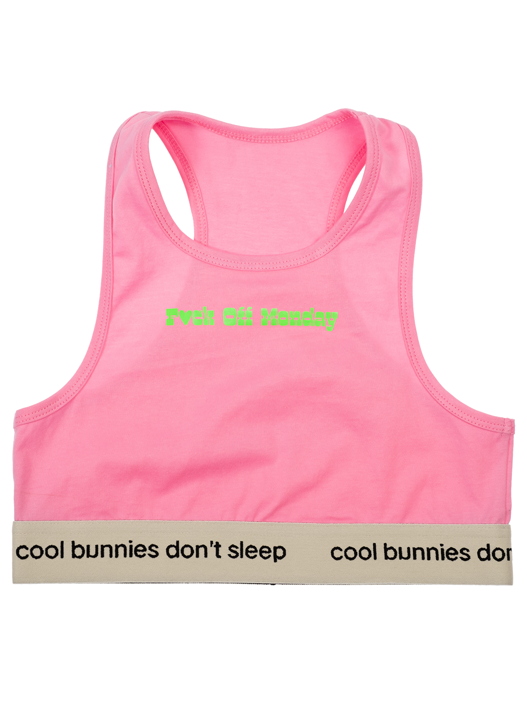 'F*ck Off Monday' Cropped Sport Top