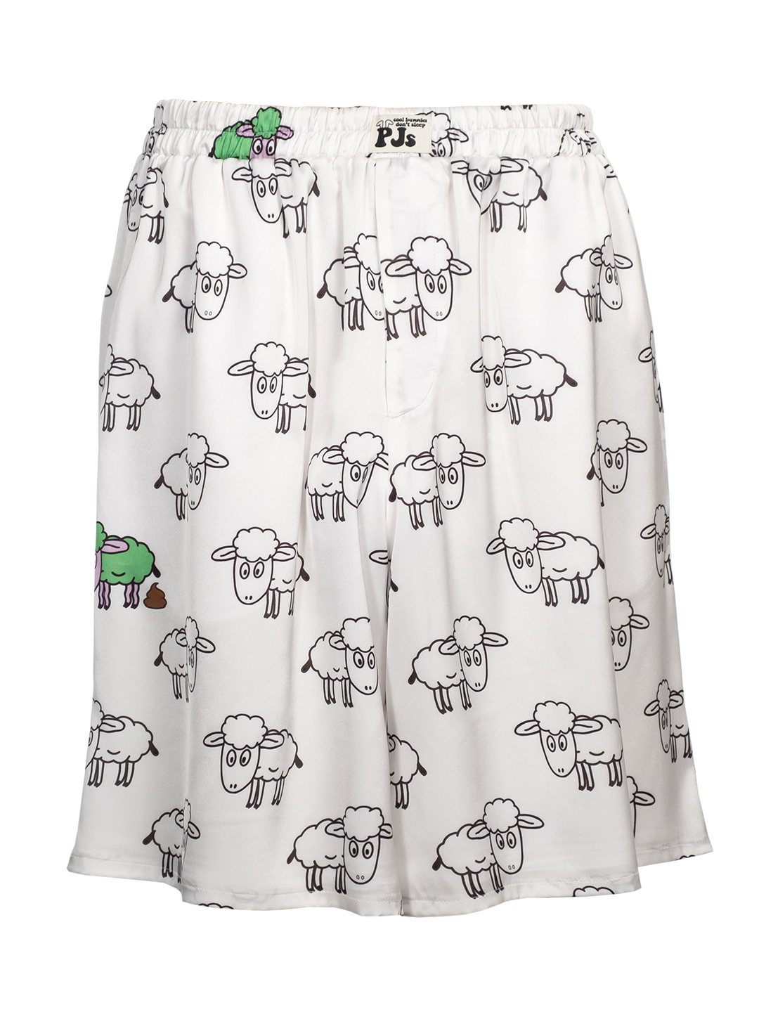 Sheep-print Long Shorts