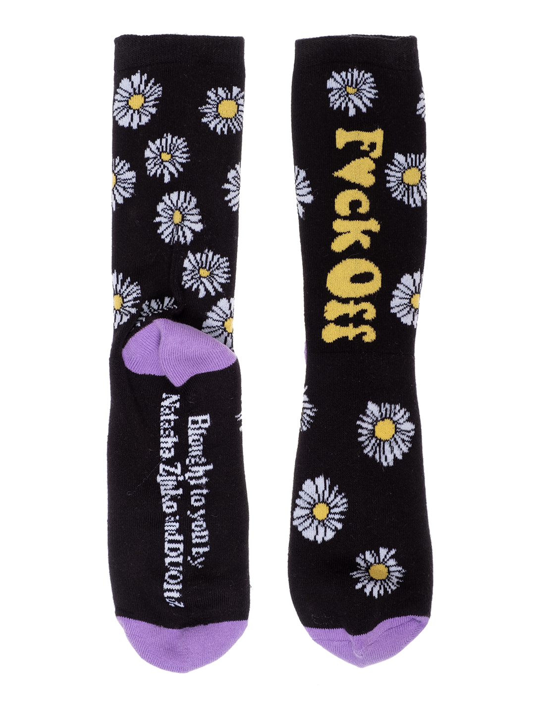 Daisy-print F*ck Off Socks /3 Pairs/