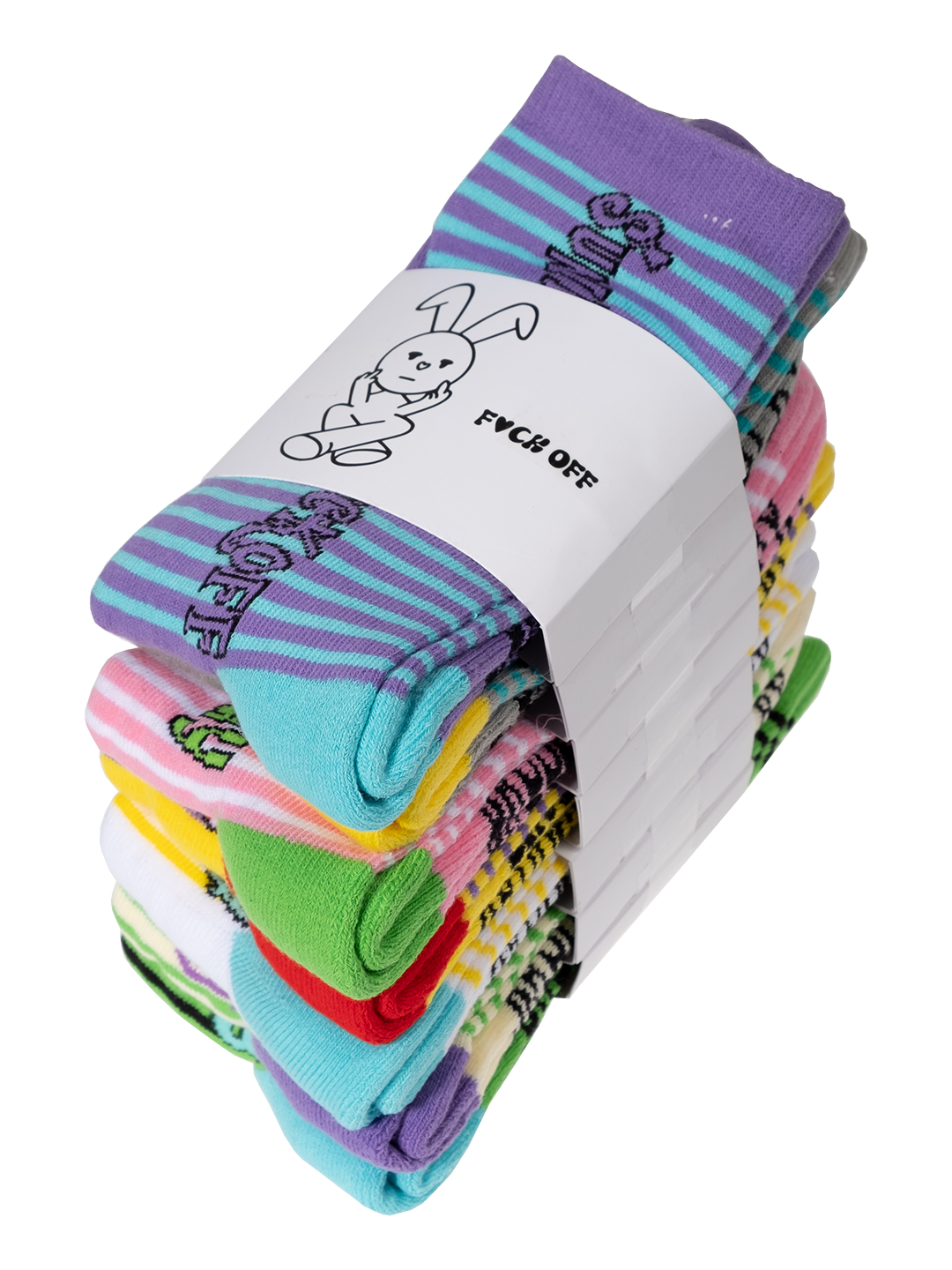 'F*ck Off' Socks Set /7 Pairs/
