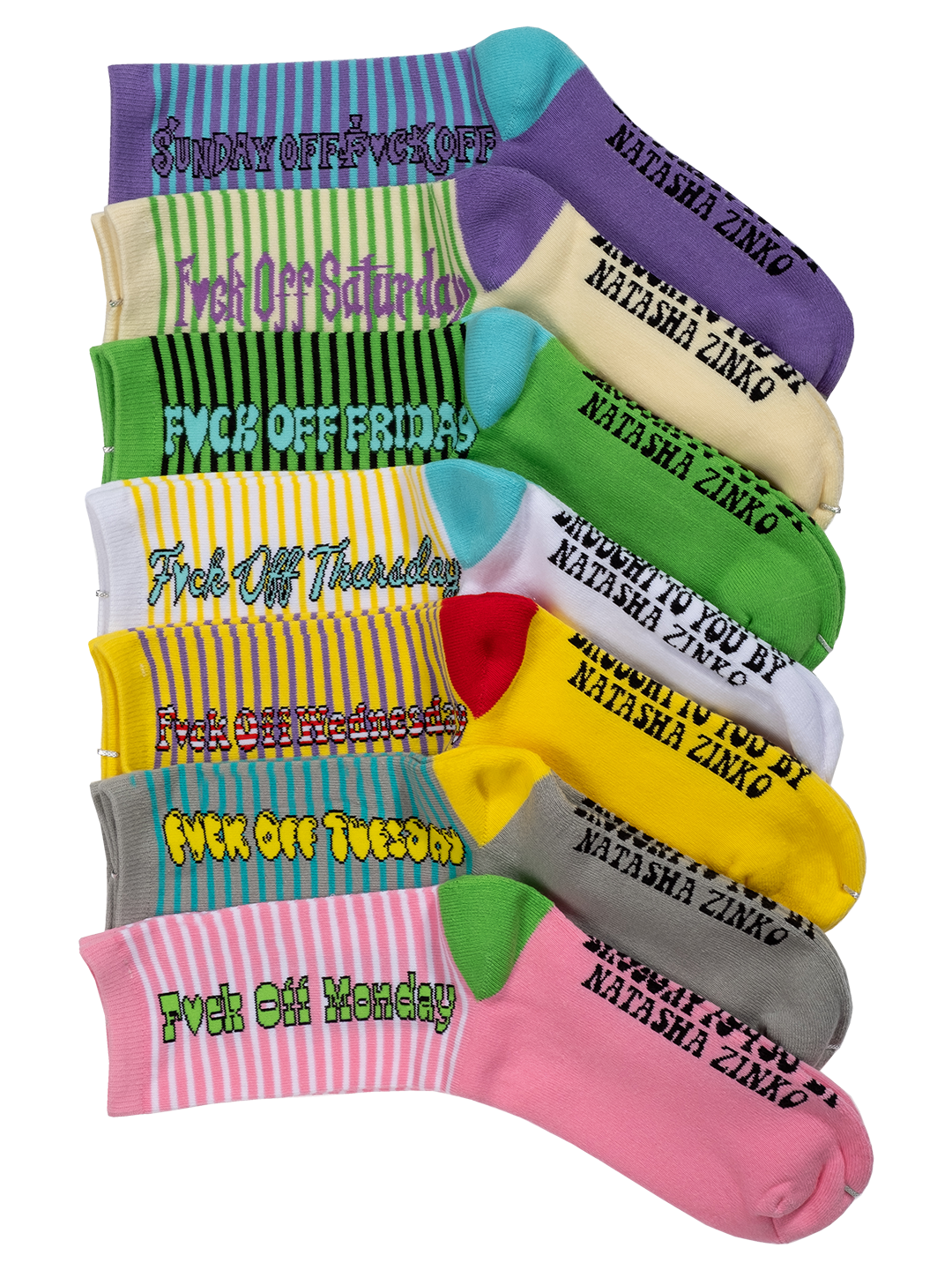 'F*ck Off' Socks Set /7 Pairs/