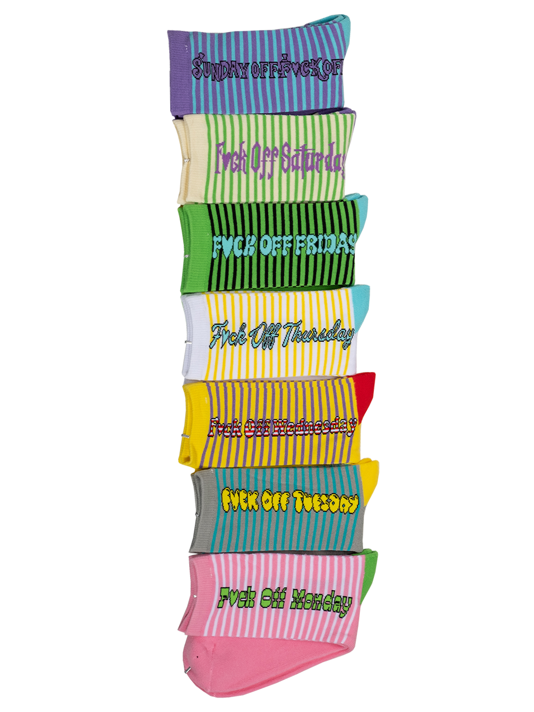 'F*ck Off' Socks Set /7 Pairs/