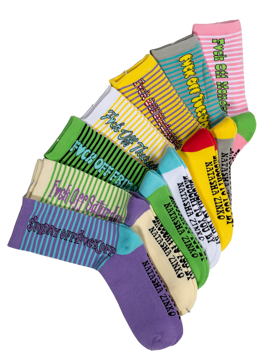 'F*ck Off' Socks Set /7 Pairs/