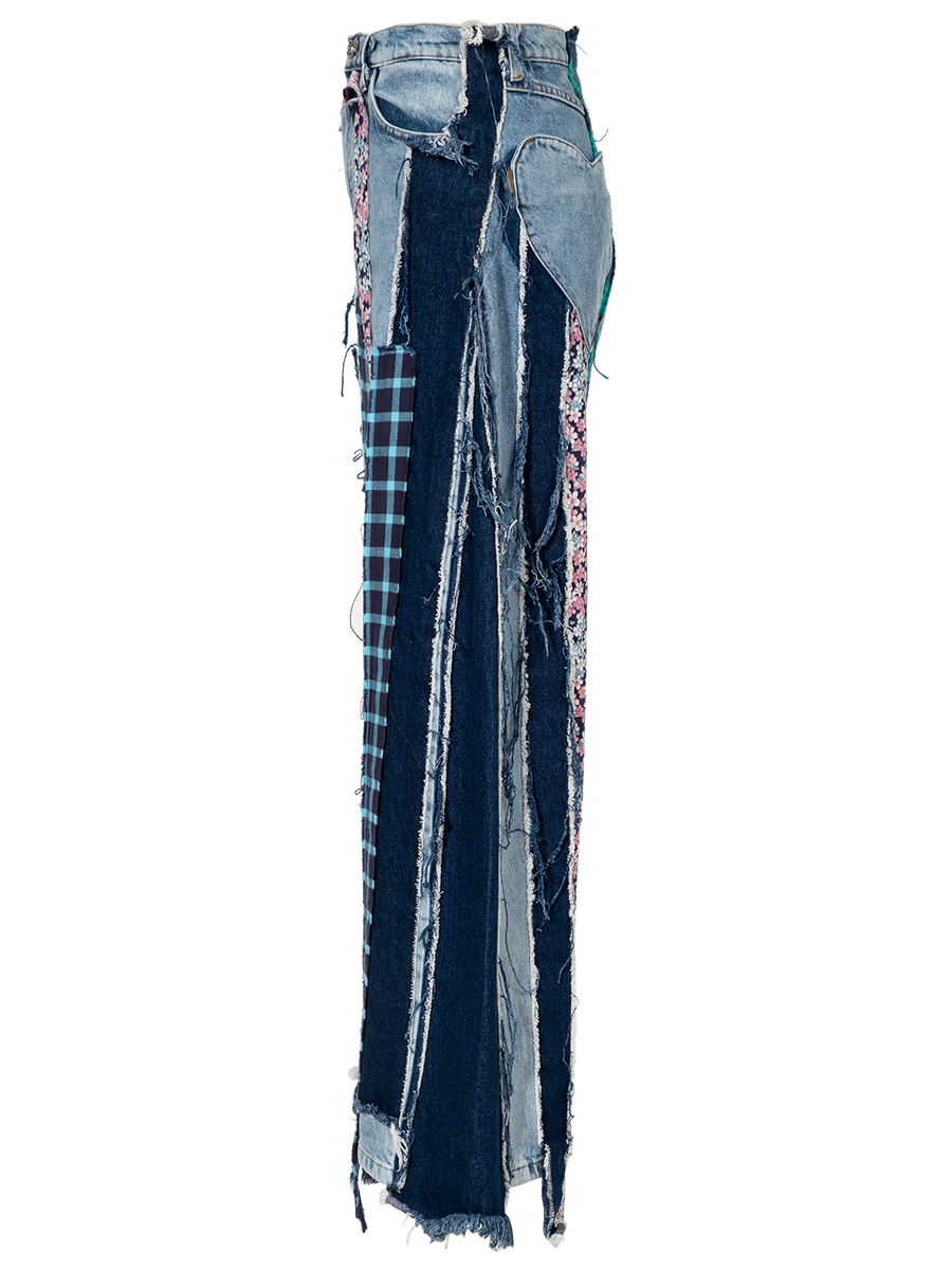 Upcycled Panel Jeans – NATASHA ZINKO