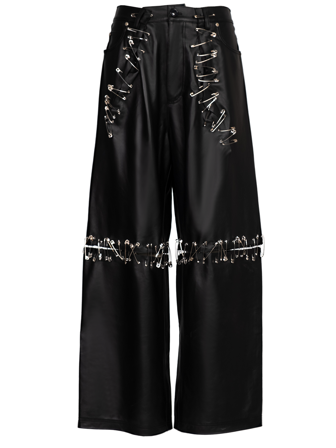 Pins Leather Pants