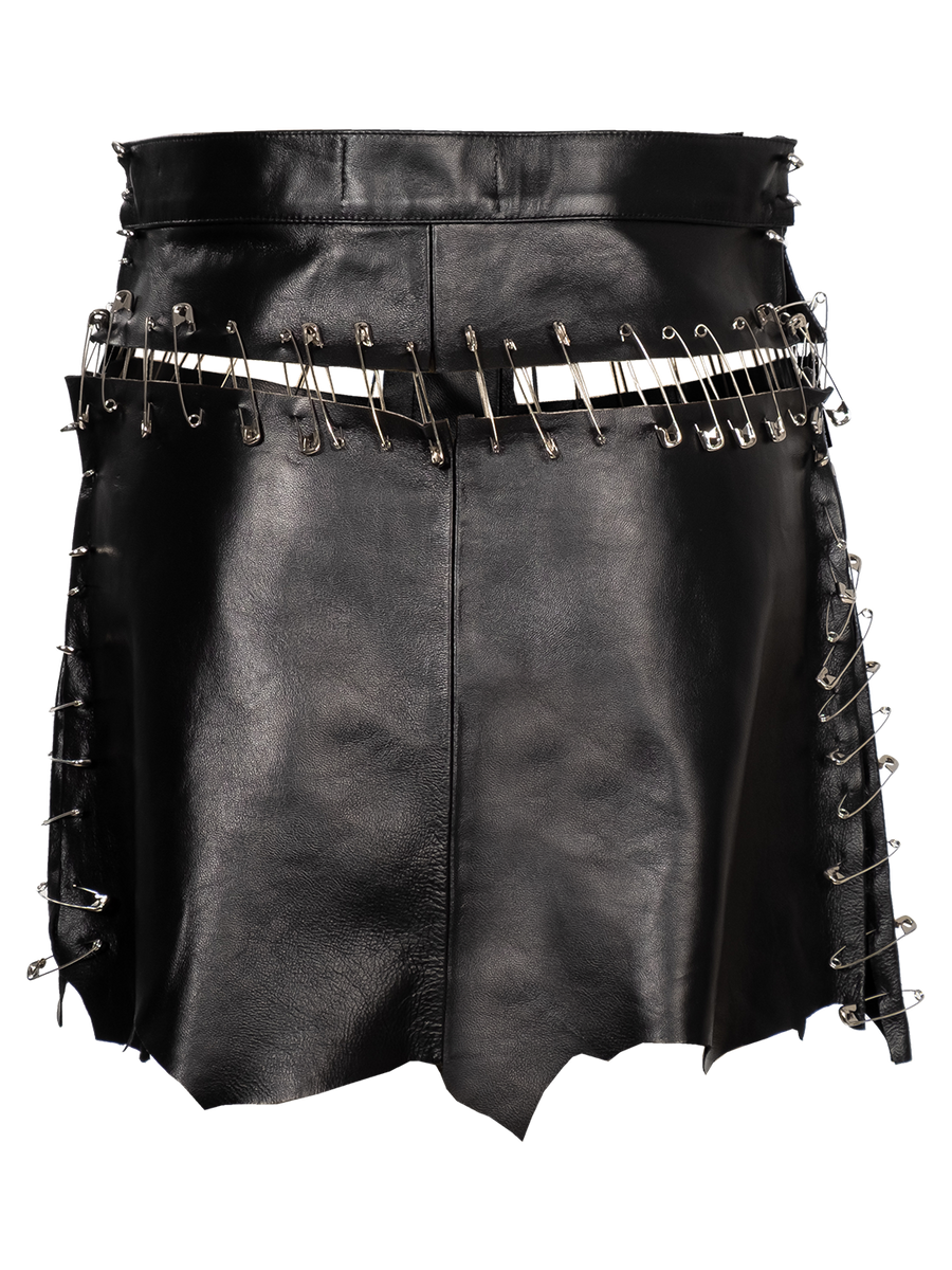 Leather Pin Skirt – NATASHA ZINKO