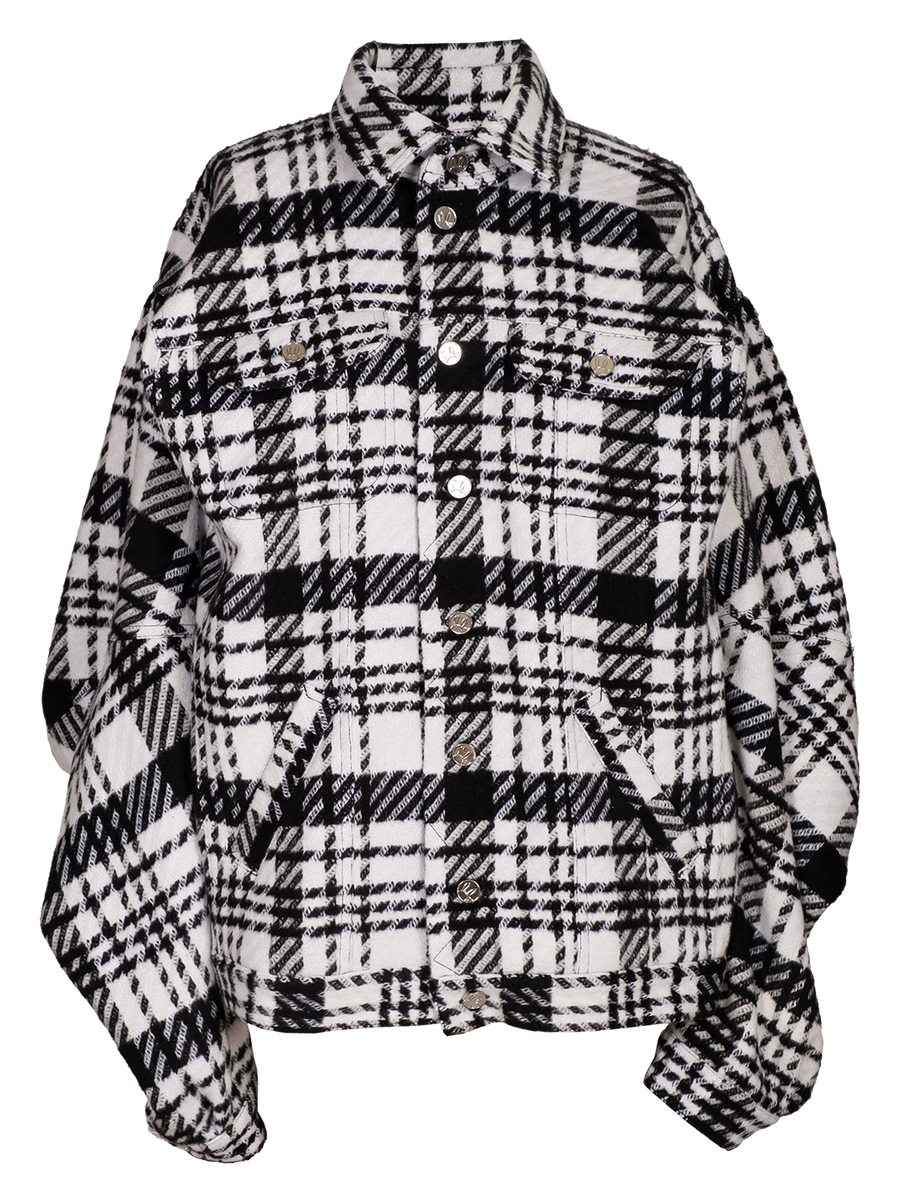 Wool Checked Box Jacket NATASHA ZINKO