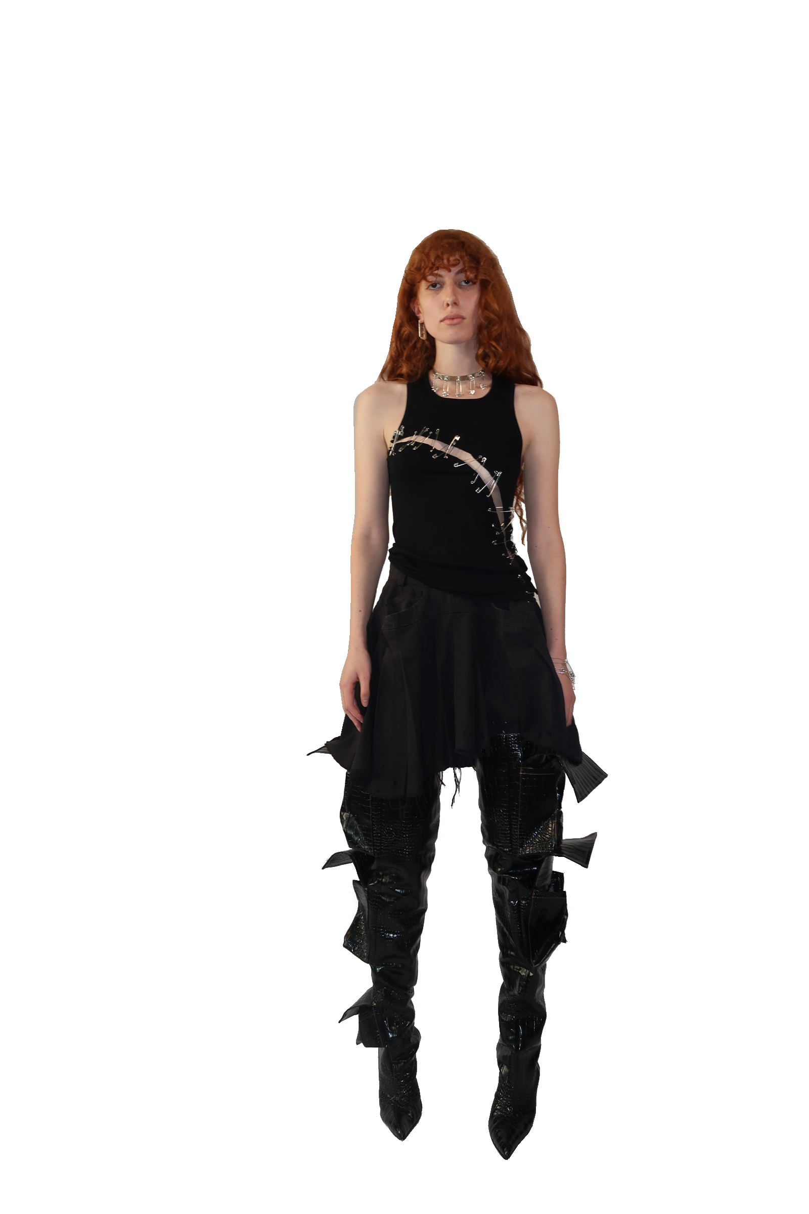 Pleated Box Skirt