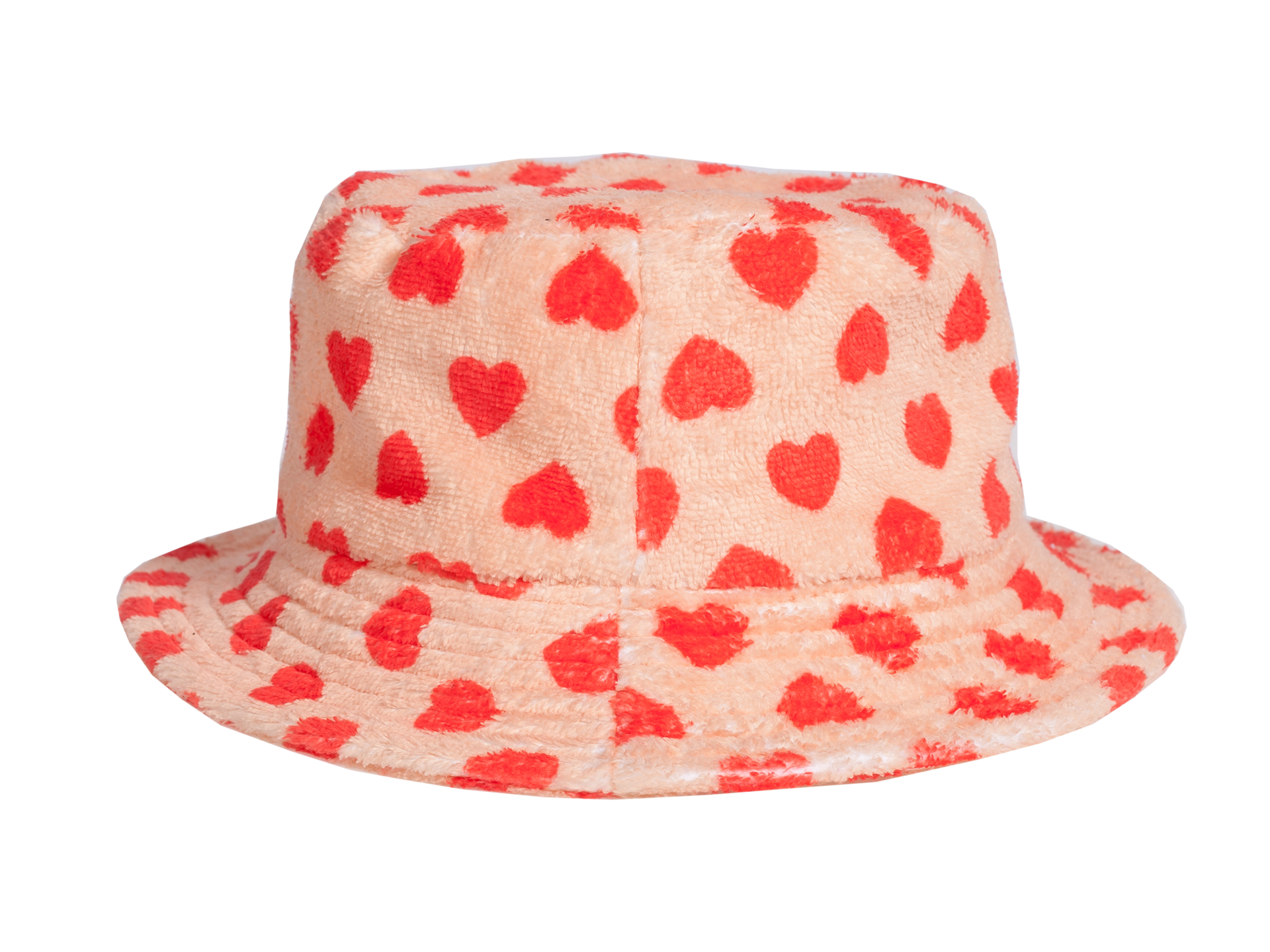 Heart-print Bucket Hat