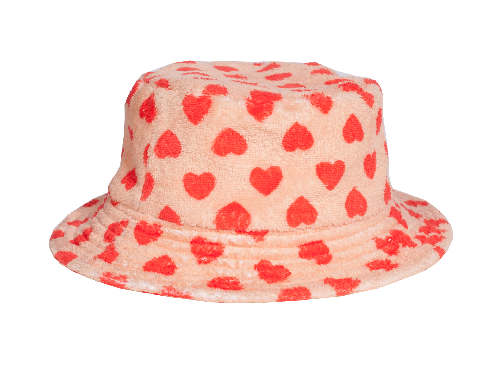 Heart-print Bucket Hat