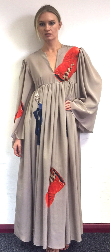 "Gloves" Silk Maxi Kaftan
