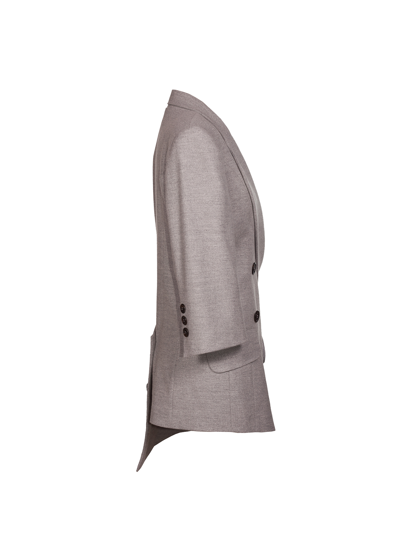 Grey Jacket Wrap Around 3/4 Sleeve