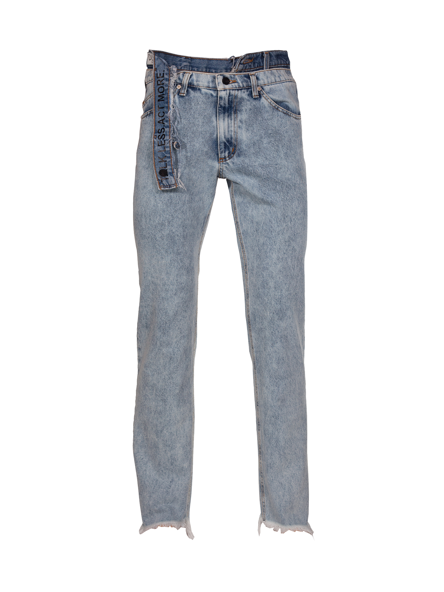 Light Wash Duo Jeans Talk Less. Act More.