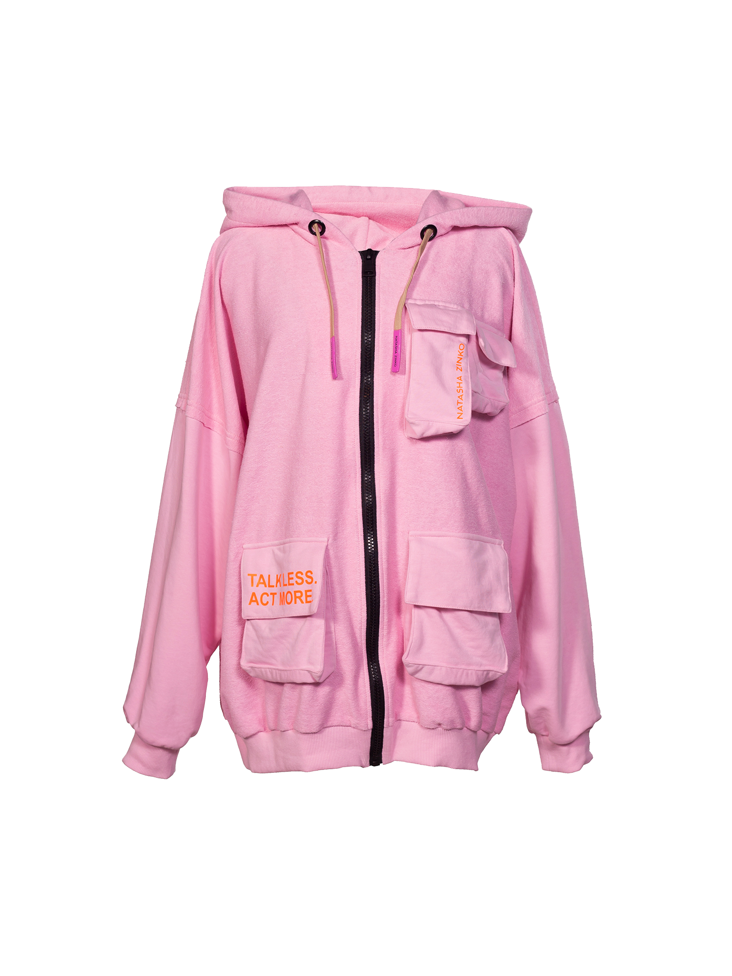 Pink Jacket Talk Less.Act More