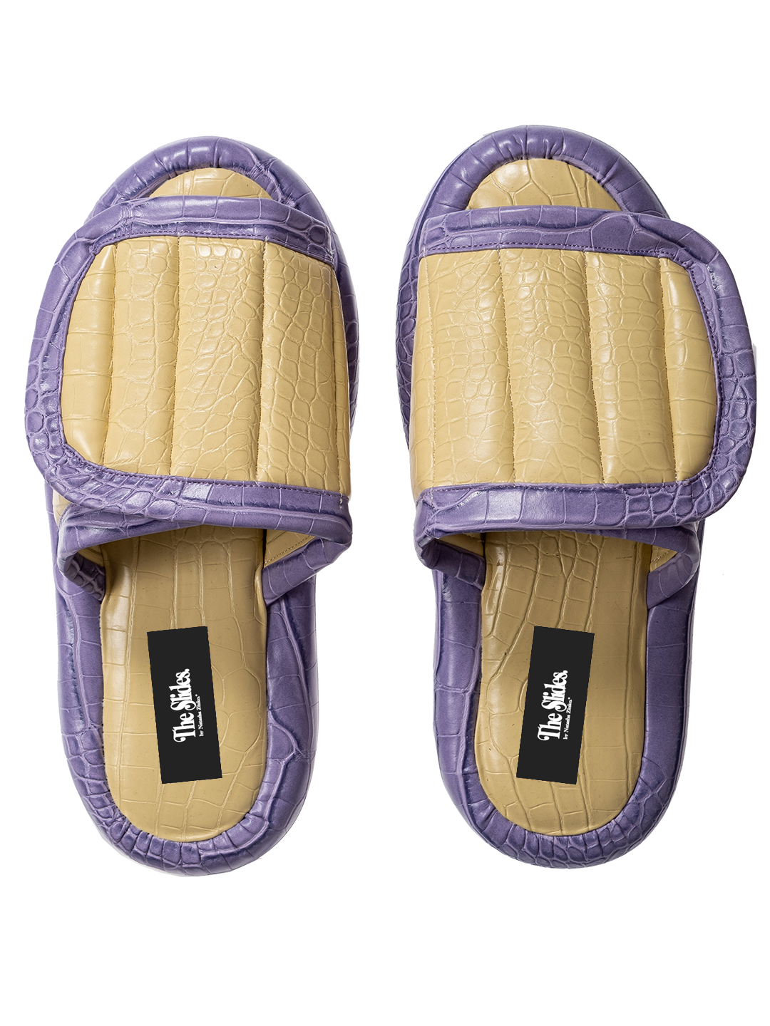 The Faux Leather Slides.