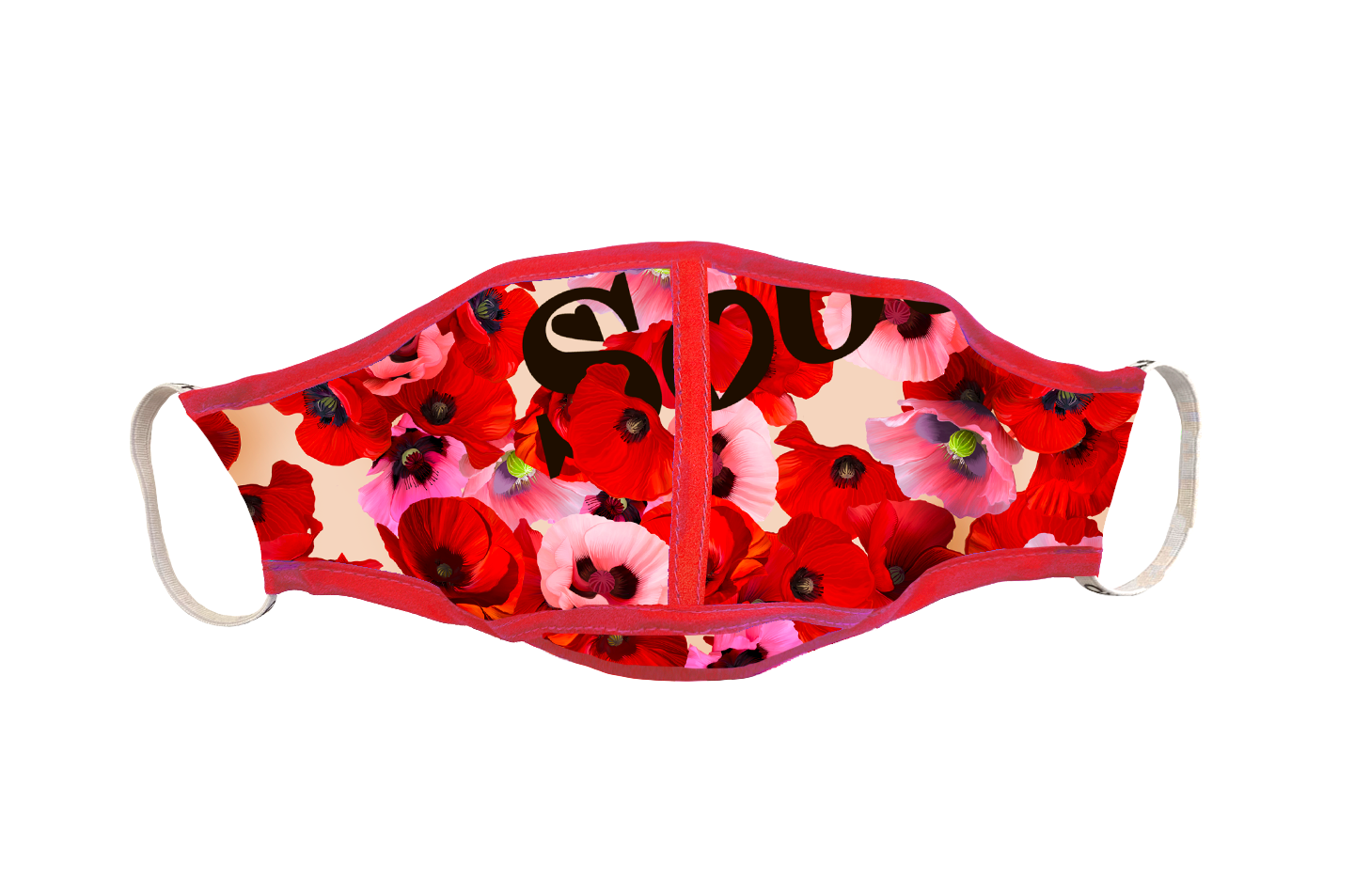 Poppy-print Face Mask