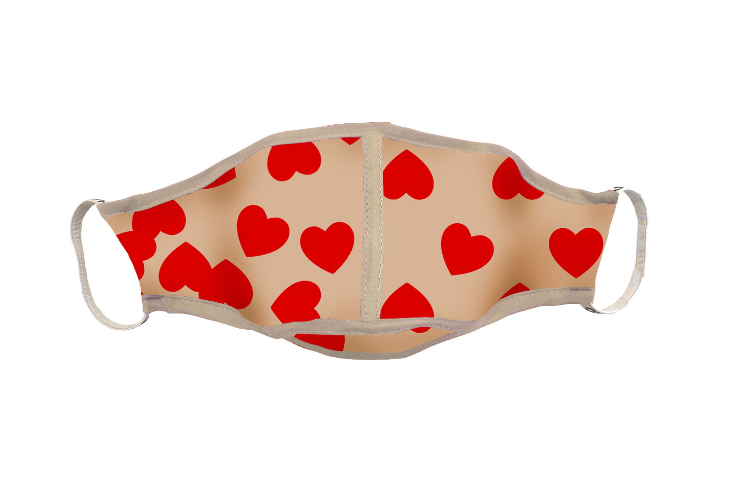 Hearts-print Face Mask